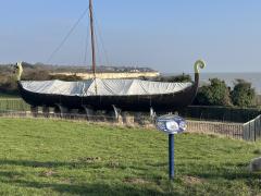 Viking Ship Hugin replica - near Cliffs End